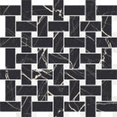 Boldara Nero Basket Weave Porcelain Mosaic Tile