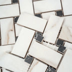 Boldara Oro Basket Weave Porcelain Mosaic Tile | Tile Club