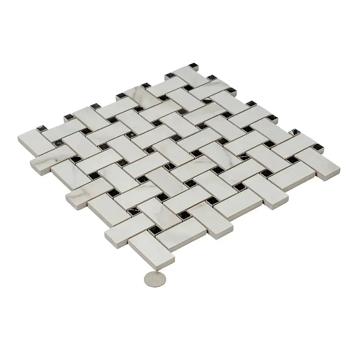 Boldara Oro Basket Weave Porcelain Mosaic Tile | Tile Club