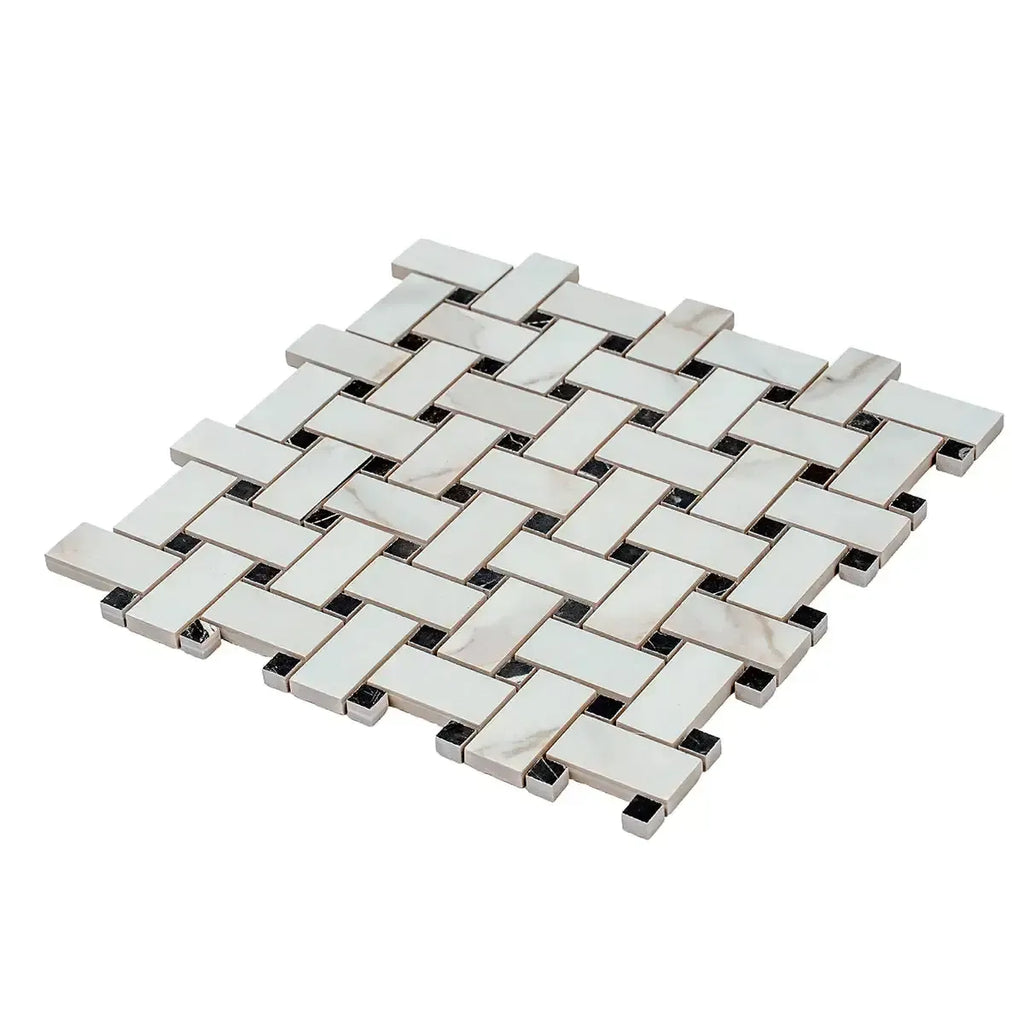 Boldara Oro Basket Weave Porcelain Mosaic Tile | Tile Club