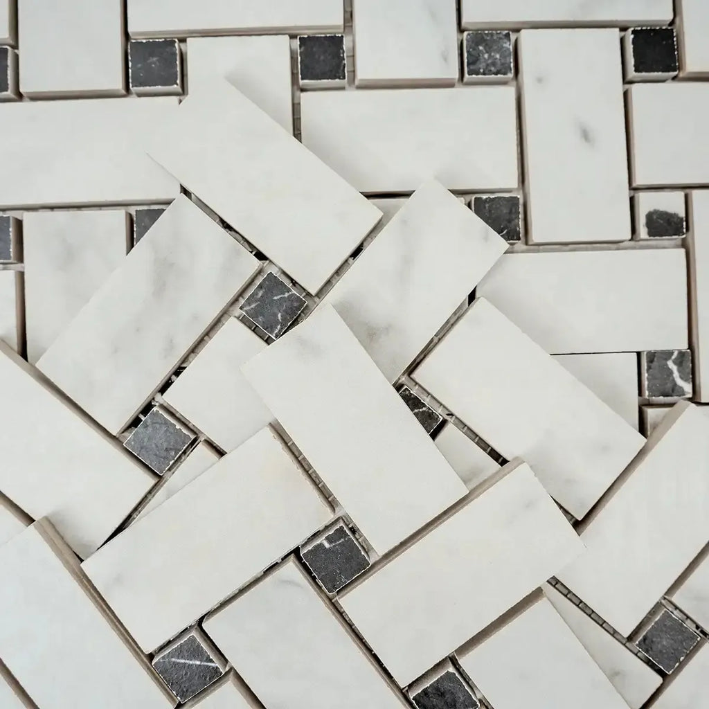 Boldara Oro Basket Weave Porcelain Mosaic Tile | Tile Club