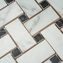 Boldara Oro Basket Weave Porcelain Mosaic Tile
