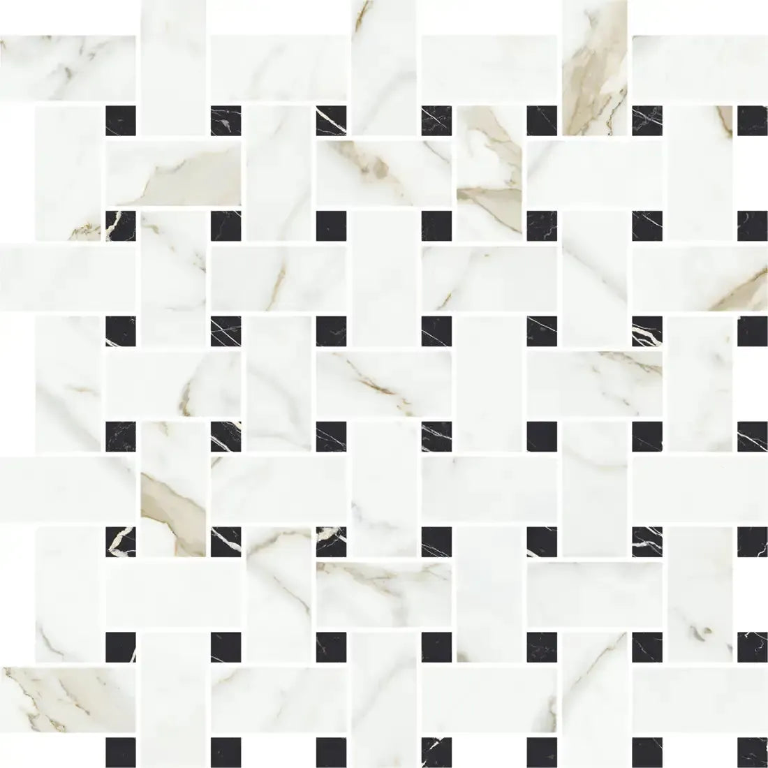 Boldara Oro Basket Weave Porcelain Mosaic Tile | Tile Club