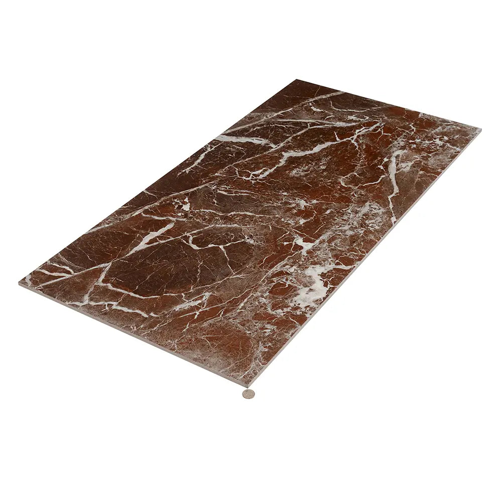 Boldara Rosso Marble Look Porcelain Tile 24x48 | Tile Club