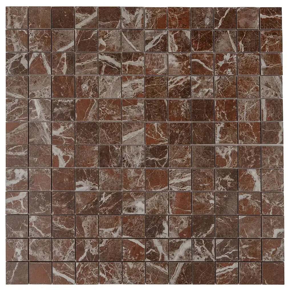 Boldara Rosso 2x2 Porcelain Mosaic Tile | Tile Club