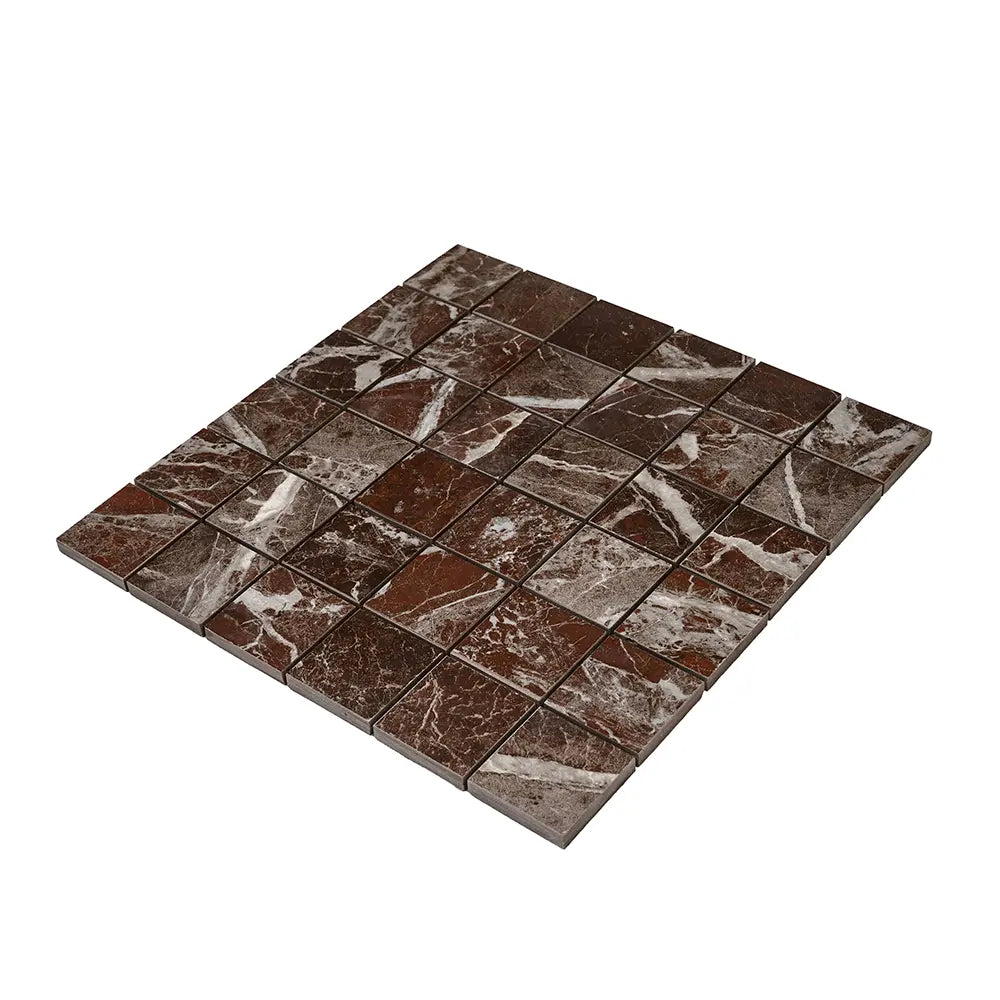 Boldara Rosso 2x2 Porcelain Mosaic Tile | Tile Club
