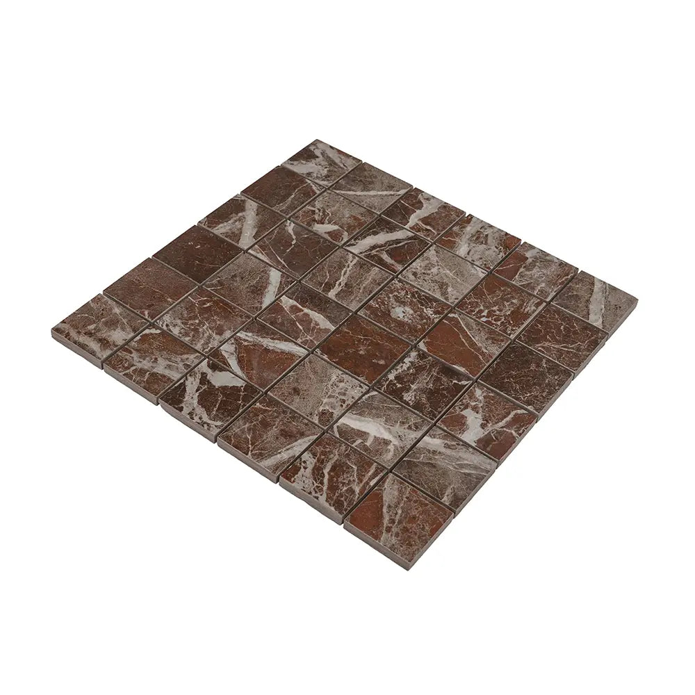 Boldara Rosso 2x2 Porcelain Mosaic Tile | Tile Club