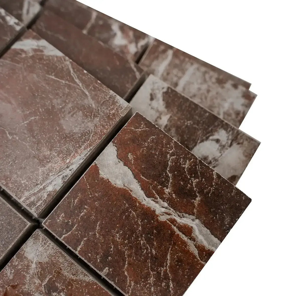 Boldara Rosso 2x2 Porcelain Mosaic Tile | Tile Club