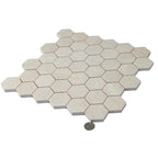 Crema Marfil 2 Inch Hexagon Honed Marble Mosaic Tile | Tile Club