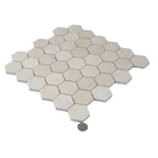Crema Marfil 2 Inch Hexagon Polished Marble Mosaic Tile | Tile Club