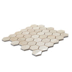 Crema Marfil 2 Inch Hexagon Polished Marble Mosaic Tile | Tile Club