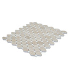 Crema Marfil Octagon With White Dots Marble Mosaic Tile | Tile Club