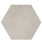 Crema Marfil 10 Inch Hexagon Honed Marble Tile | Tile Club