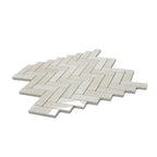 Crema Marfil Herringbone 1X3 Polished Marble Mosaic Tile | Tile Club