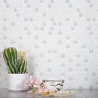White Recycled Glass Hexagon Mosaic Tile