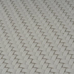 Cream Recycled Glass Basket Weave Mosaic Tile | Tile Club