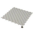 Cream Recycled Glass Basket Weave Mosaic Tile | Tile Club