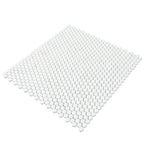 White Pearl Penny Recycled Glass Mosaic Tile | Tile Club