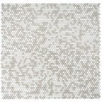 Cream Penny Recycled Glass Mosaic Tile | Tile Club