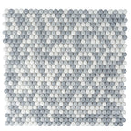 Grey Pearl Penny Recycled Glass Mosaic Tile | Tile Club
