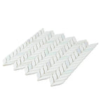 White Leaf Recycled Glass Mosaic Tile | Tile Club