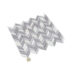 White And Grey Mixed Leaf Recycled Glass Mosaic Tile | Tile Club
