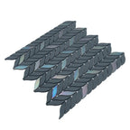 Blue Leaf Recycled Glass Mosaic Tile | Tile Club