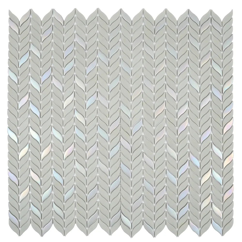 Green Leaf Recycled Glass Mosaic Tile | Tile Club