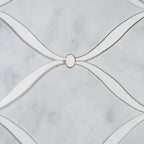 Carrara Chic With Thassos Dots Marble Mosaic Tile | Tile Club