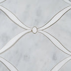 Carrara Chic With Thassos Dots Marble Mosaic Tile | Tile Club