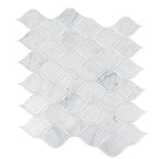 Carrara Chic With Thassos Dots Marble Mosaic Tile | Tile Club