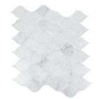 Carrara Chic With Thassos Dots Marble Mosaic Tile | Tile Club