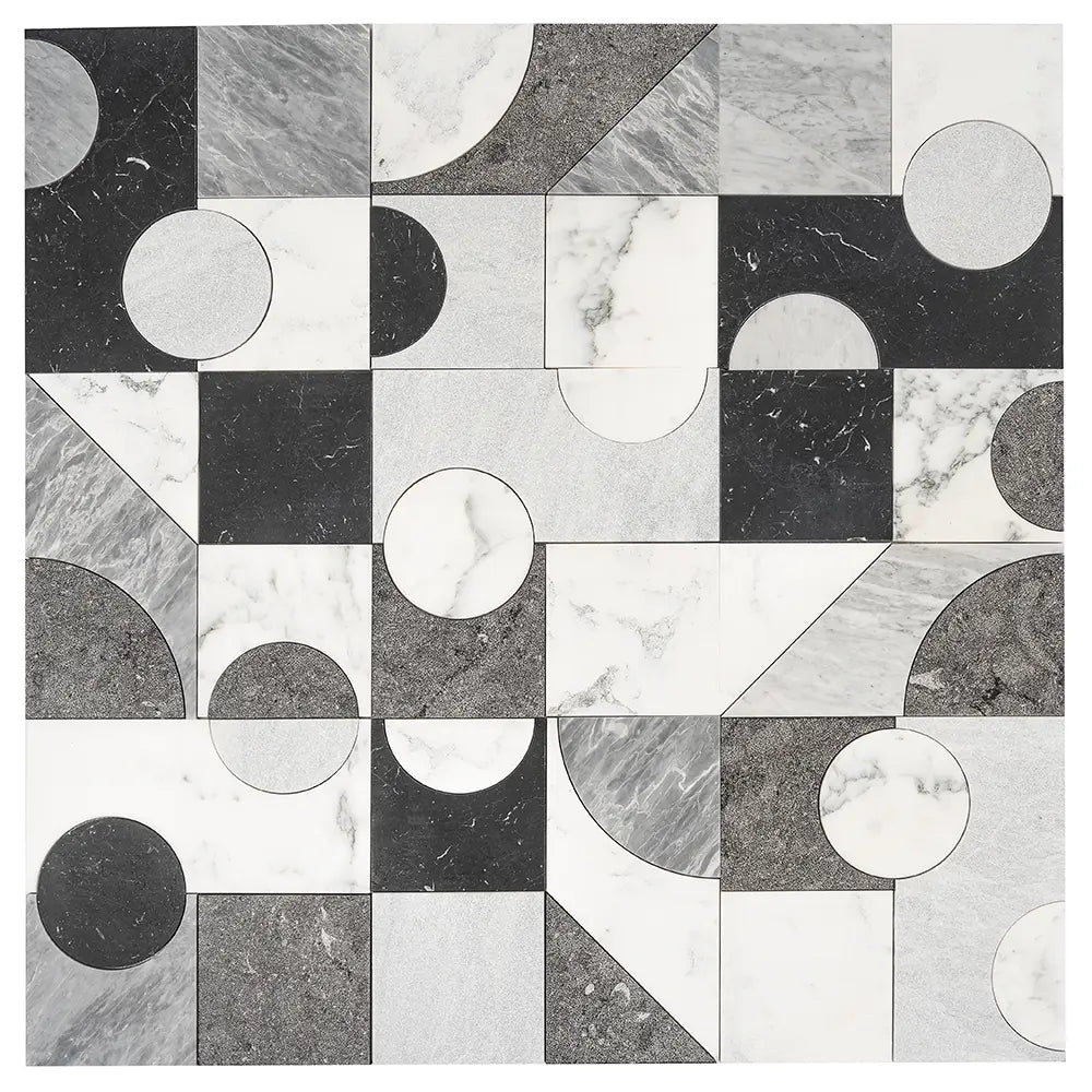 Pictoria Mod Bold Waterjet Mosaic Tile | Tile Club