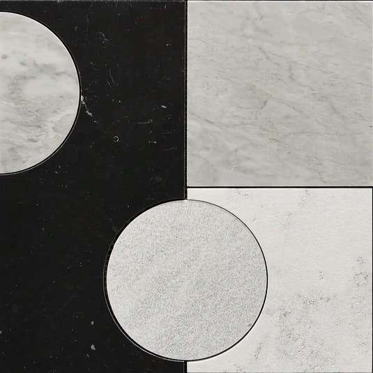 Pictoria Mod Bold Waterjet Mosaic Tile | Tile Club