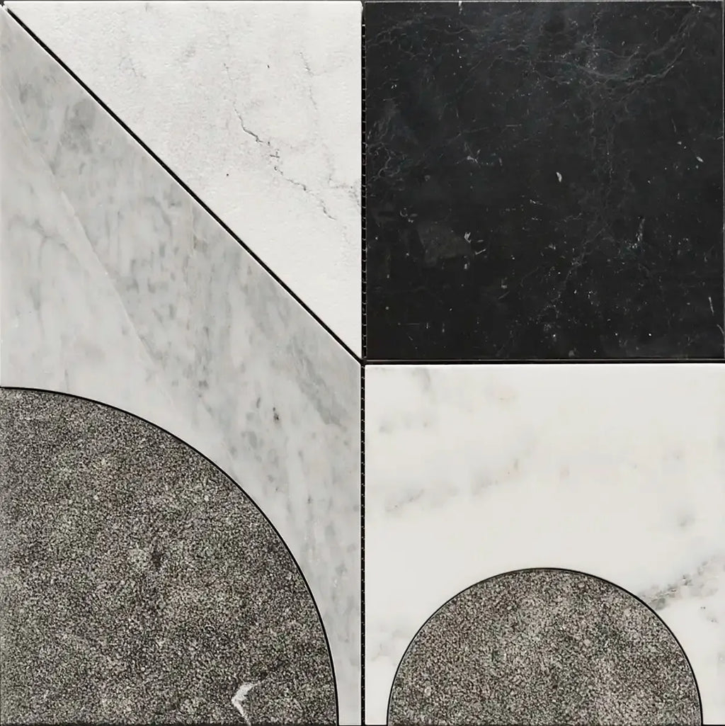 Pictoria Mod Bold Waterjet Mosaic Tile | Tile Club