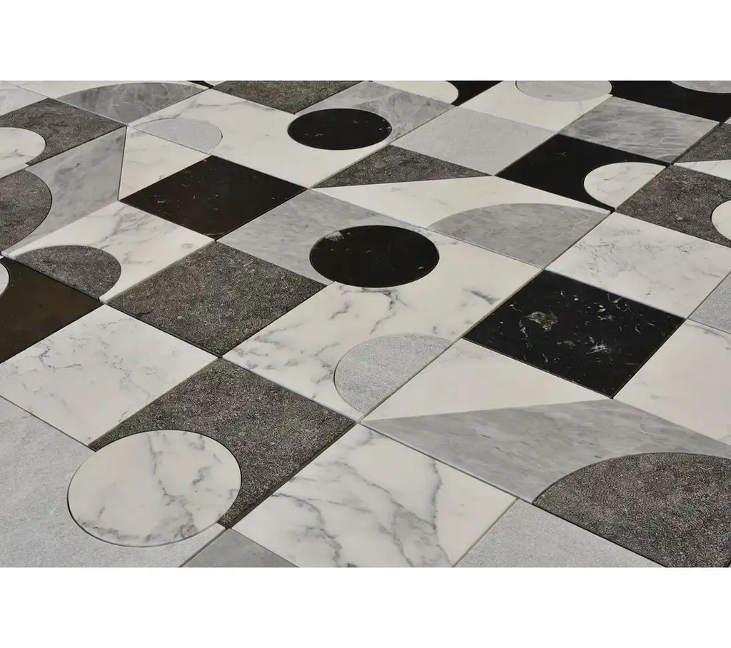 Pictoria Mod Bold Waterjet Mosaic Tile | Tile Club