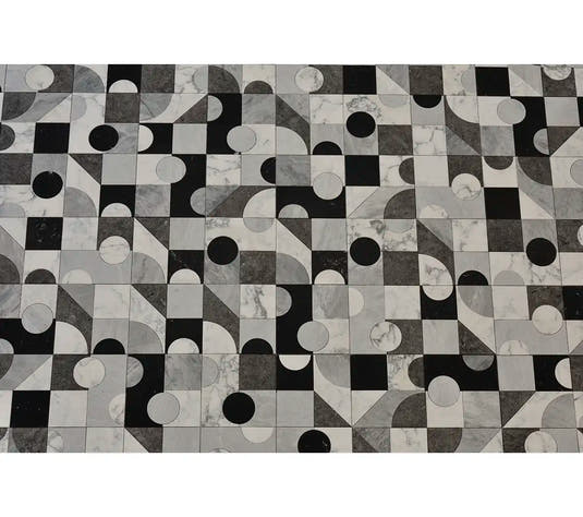 Pictoria Mod Bold Waterjet Mosaic Tile | Tile Club