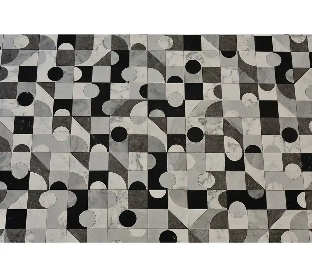 Pictoria Mod Bold Waterjet Mosaic Tile | Tile Club