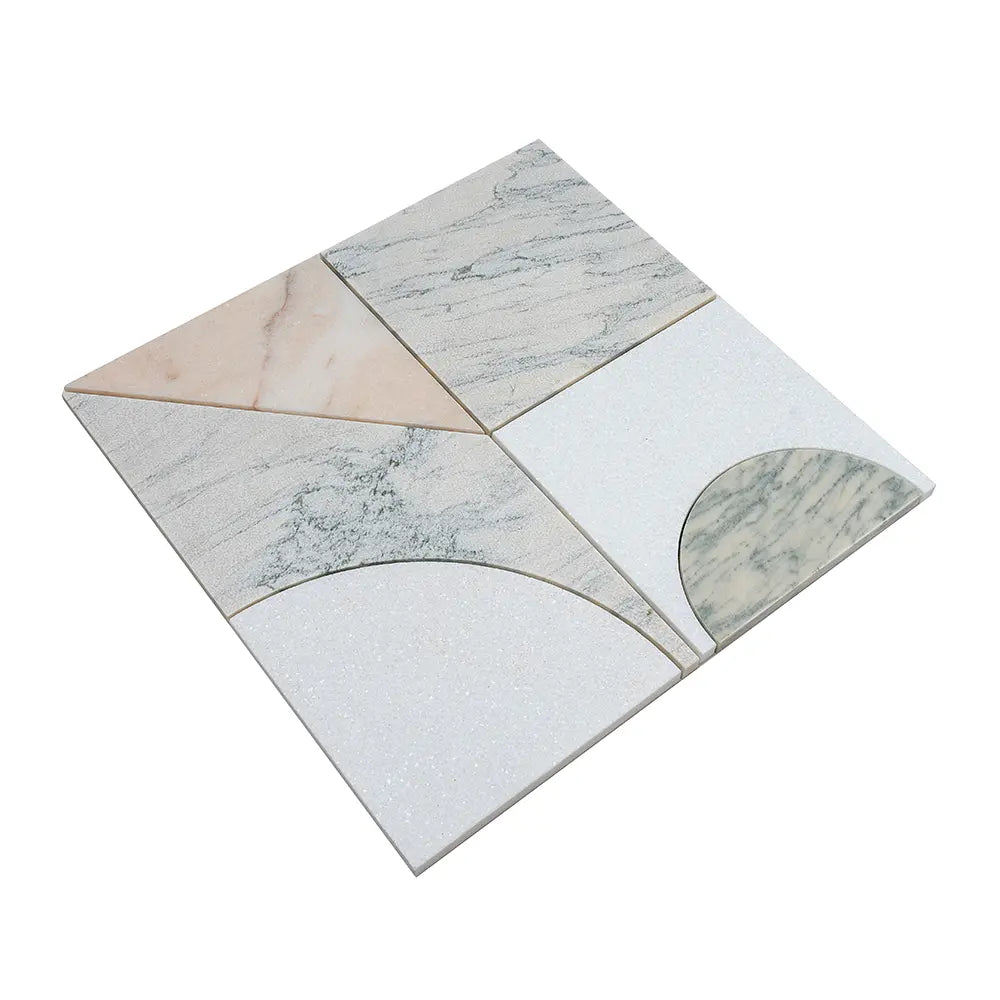 Pictoria Mod Rose Waterjet Mosaic Tile | Tile Club