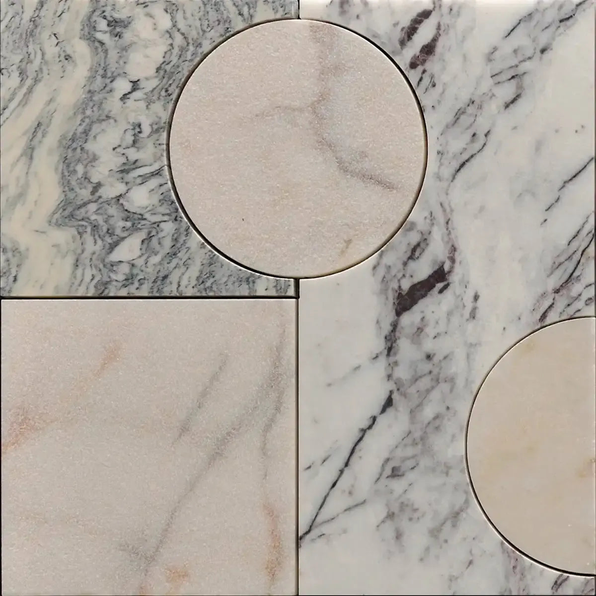 Pictoria Mod Rose Waterjet Mosaic Tile | Tile Club