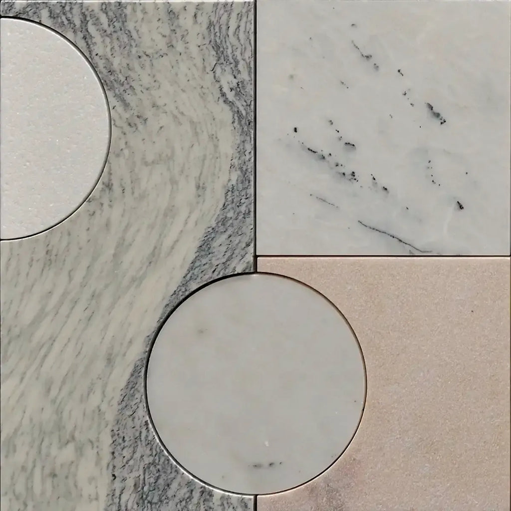 Pictoria Mod Rose Waterjet Mosaic Tile | Tile Club