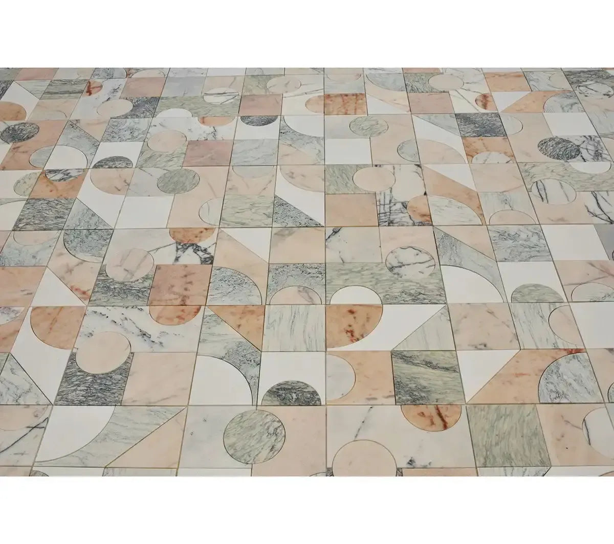 Pictoria Mod Rose Waterjet Mosaic Tile | Tile Club