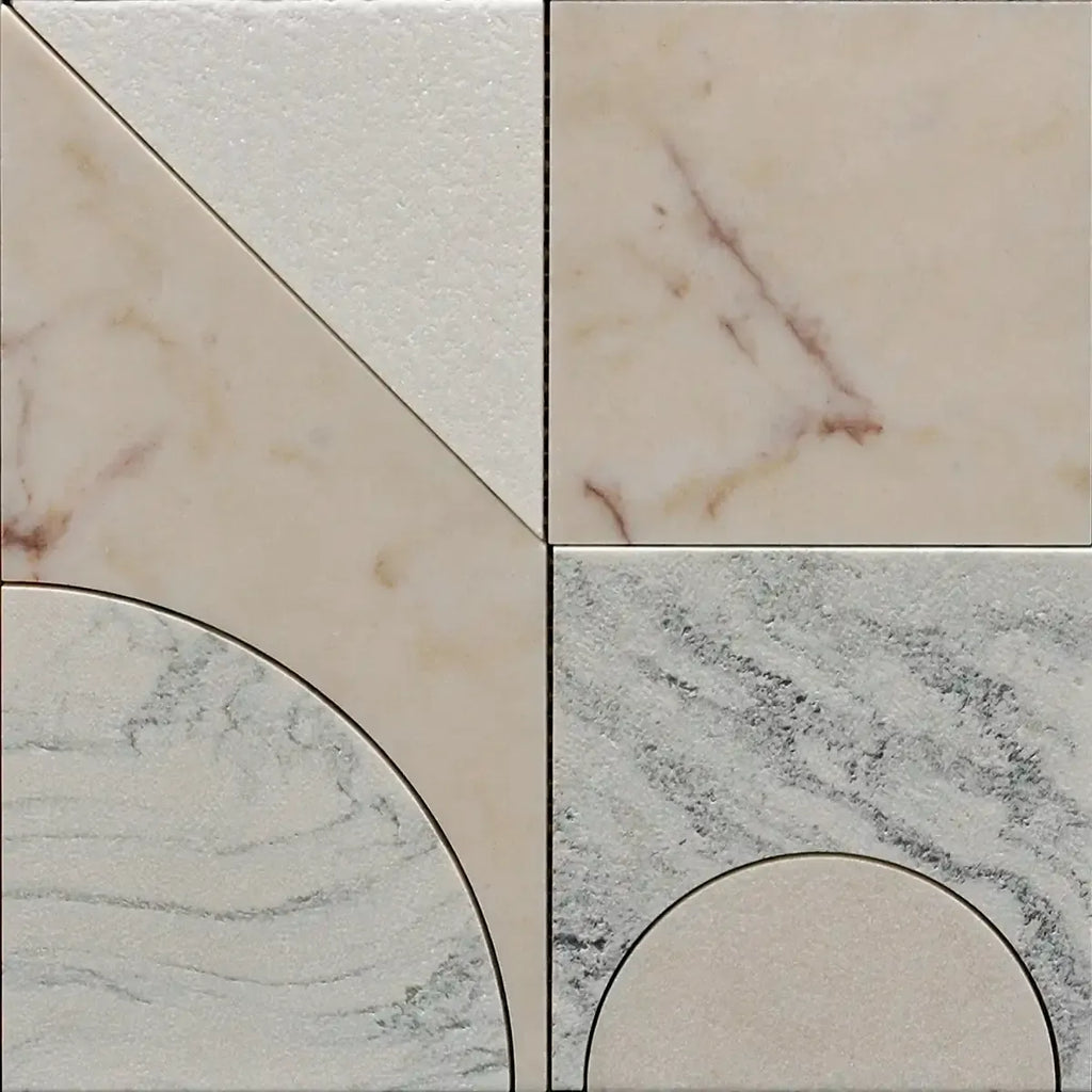 Pictoria Mod Rose Waterjet Mosaic Tile | Tile Club