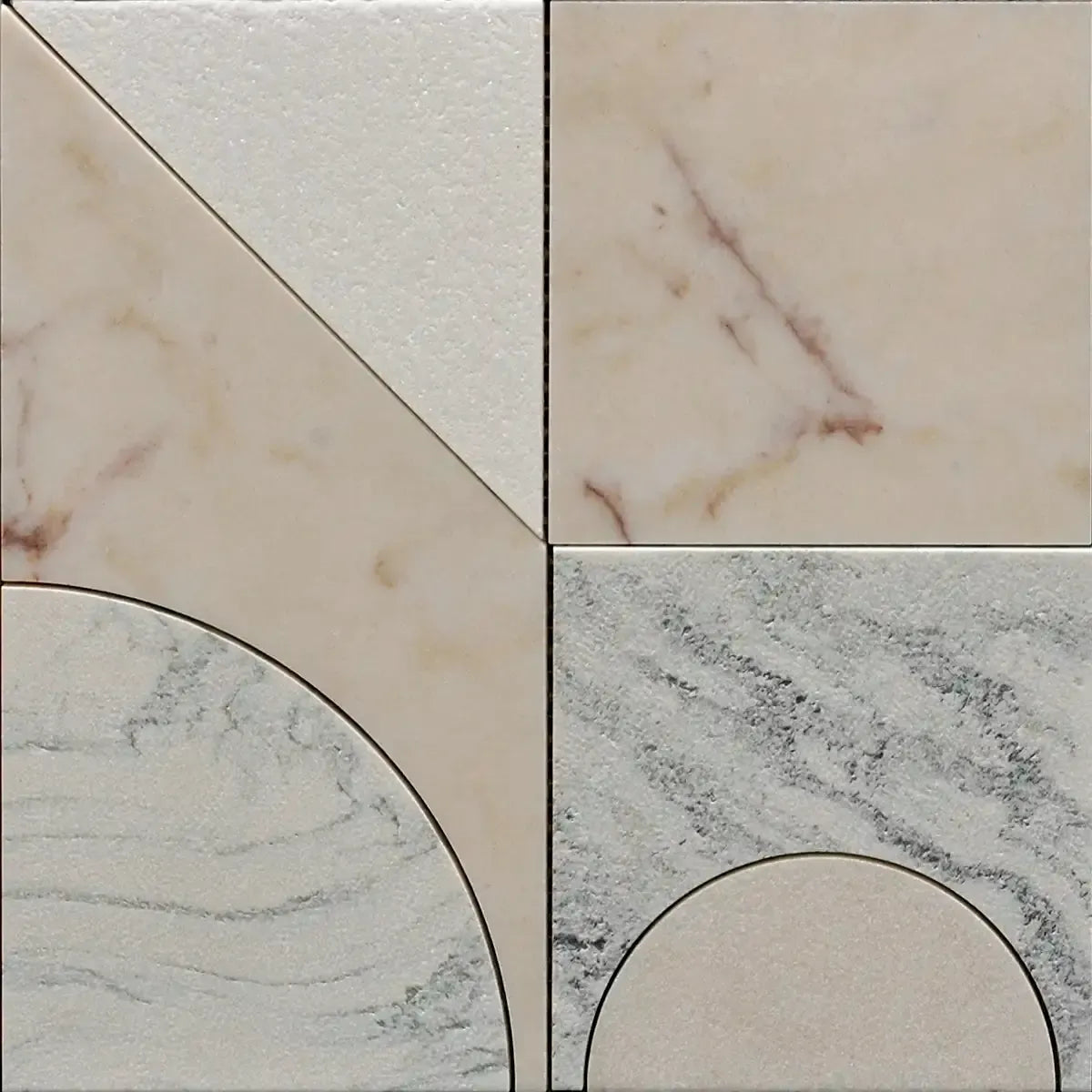Pictoria Mod Rose Waterjet Mosaic Tile | Tile Club