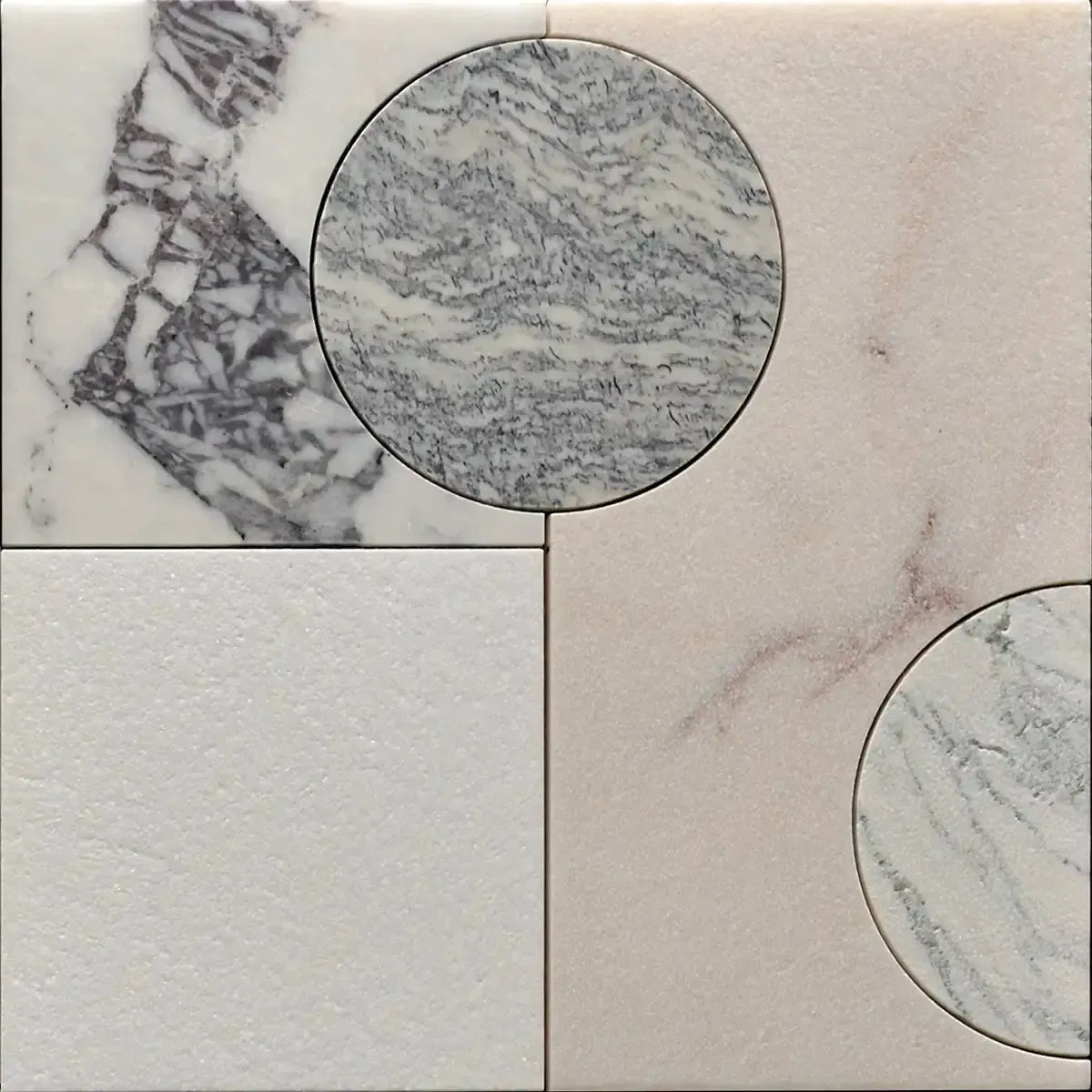 Pictoria Mod Rose Waterjet Mosaic Tile | Tile Club