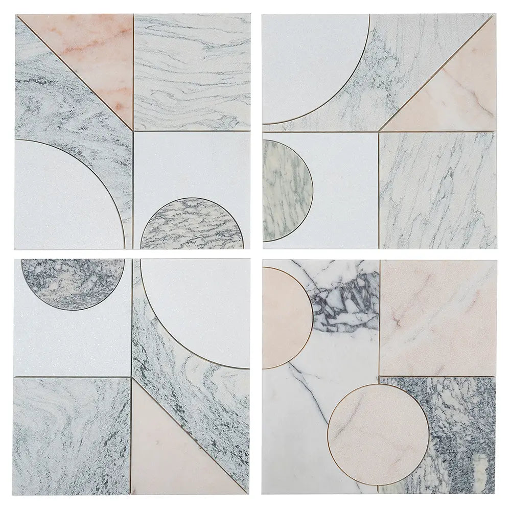 Pictoria Mod Rose Waterjet Mosaic Tile | Tile Club