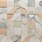 Pictoria Mod Rose Waterjet Mosaic Tile | Tile Club