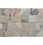 Pictoria Mod Rose Waterjet Mosaic Tile | Tile Club