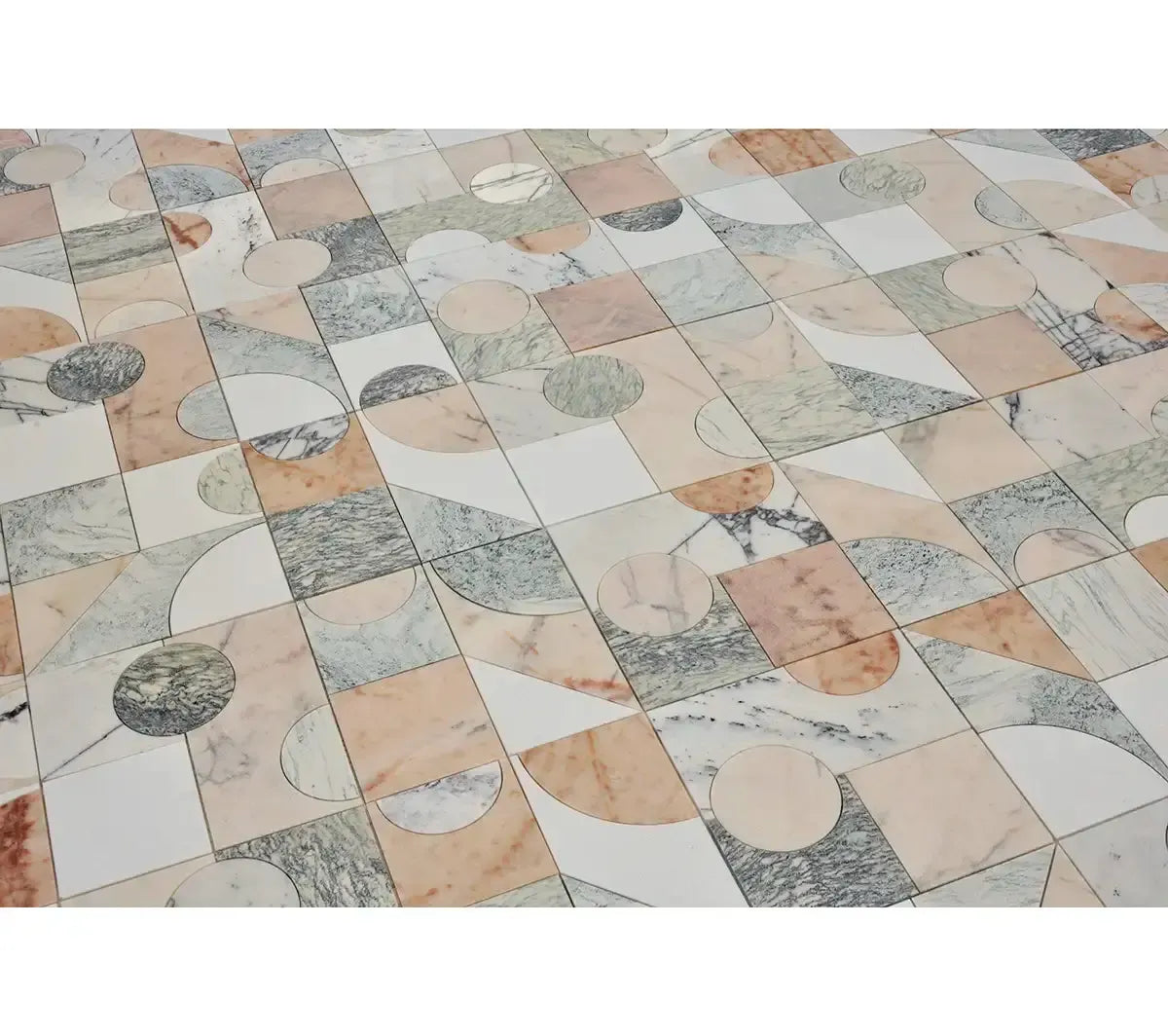 Pictoria Mod Rose Waterjet Mosaic Tile | Tile Club