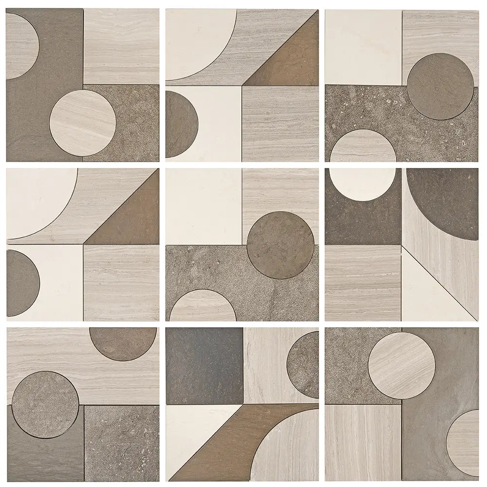 Pictoria Mod Earth Waterjet Mosaic Tile | Tile Club
